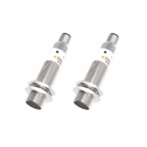 Sensor Photo, Through-beam Set (c/w emitter PR18-TM10A), M18, Nickel-copper alloy, Range-10mtr, N/C, AC-2 wire, AC 20-250V, M12 Connector, cULus