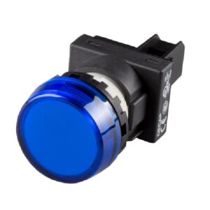 A20P-1BEQ4S LED Pilot lamp, Flush type (c/w marking plate) 24v ac/dc, Blue