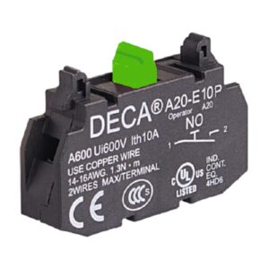 A20-E10P A20 Series Aux. Contact Block, 1 x NO