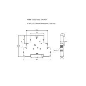 HCMS-X-S-AB  Mtr Circ. Brkr 1-NO 1-NC Auxiliary Contact Side Mount