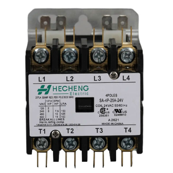 SA-4P-40A-120V DP CONTACTOR, 4 Pole 40FLA 120vac Coil CSA