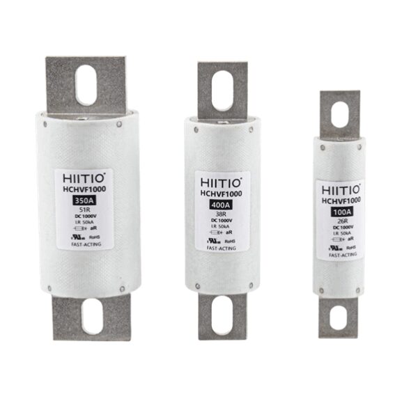 HCHVF1000-250A-51R  High Voltage DC Fuse 1000V 250A 50kA, 51mm diam