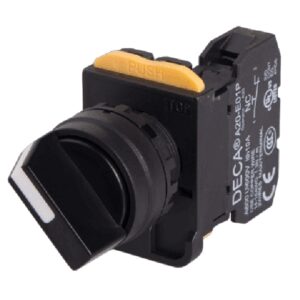 A20S-2E10B 2 Position, Plastic Bezel, Maintained, 1x NO, Black