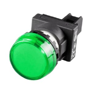 A20P-1BEQHG LED Pilot lamp, Flush type (c/w marking plate) 110v ac/dc, Green
