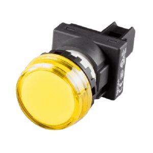 A20P-1BEQ4Y LED Pilot lamp, Flush type (c/w marking plate) 24v ac/dc, Yellow
