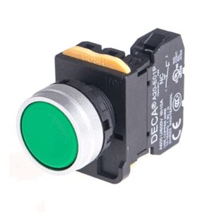 A204B-M1E10G Momentary 1x NO, Green