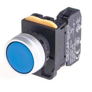 A204B-M1E10S Momentary 1x NO, Blue
