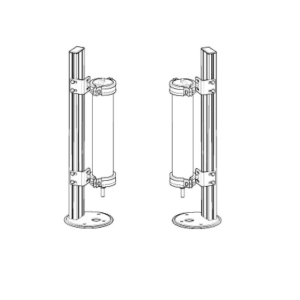 1240900 SFB WT-LL  Set of 4 Brackets for Admiral/Vision WT, for installation on FMC-B12/B18 columns