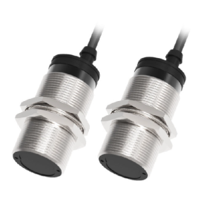 PR30-TM20ATC Sensor Photo, Through beam (receiver + emitter) Nickel-copper alloy Range 20m M30 Infrared light AC20-250V AC2 wire NC 2m cable cULus